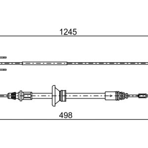 Cablu frana de parcare OPEL VIVARO A platou / sasiu (X83) 2.5 CDTI diesel 146 cai BOSCH 1 987 482 524