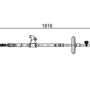 Cablu frana de parcare OPEL CASCADA (W13) 1.6 (67) benzina 200 cai BOSCH 1 987 482 535