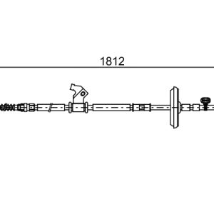 Cablu frana de parcare OPEL CASCADA (W13) 1.6 (67) benzina 136 cai BOSCH 1 987 482 536