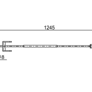 Cablu frana de parcare OPEL VIVARO A caroserie (X83) 2.5 CDTI (F7) diesel 146 cai BOSCH 1 987 482 633