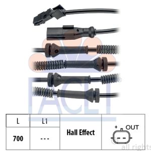 Senzor turatie roata OPEL VIVARO A platou / sasiu (X83) 2.5 DTi diesel 135 cai FACET 21.0146