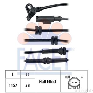 Senzor turatie roata OPEL MOVANO C caroserie (U9) MOVANO-e electric 136 cai FACET 21.0201