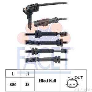 Senzor turatie roata OPEL VIVARO B bus (X82) 1.6 CDTI (06) diesel 125 cai FACET 21.0219