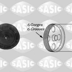 Fulie curea arbore cotit OPEL VIVARO A bus (X83) 1.9 DTI (F7, J7, A07) diesel 101 cai SASIC 2154006
