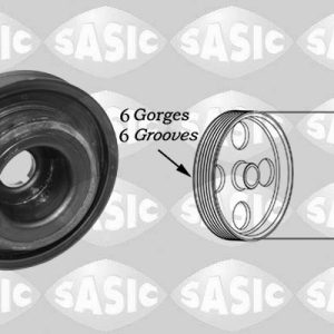 Fulie curea arbore cotit OPEL VIVARO A platou / sasiu (X83) 2.5 DTi diesel 135 cai SASIC 2154019