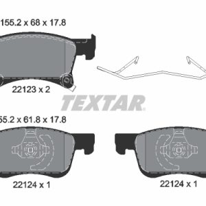 Placute frana OPEL ADAM (M13) 1.4 benzina 101 cai TEXTAR 2212301