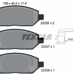 Placute frana OPEL KARL (C16) 1.0 benzina 75 cai TEXTAR 2232601