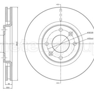 Disc frana OPEL MOKKA MOKKA-e (76) electric 136 cai METELLI 23-0566C