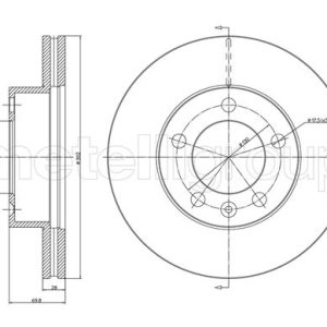 Disc frana OPEL MOVANO B platou / sasiu (X62) 2.3 CDTI RWD (EV, HV, UV) diesel 131 cai METELLI 23-1286C