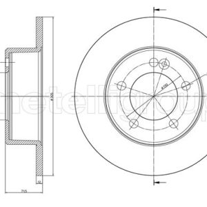 Disc frana OPEL MOVANO B platou / sasiu (X62) 2.3 CDTI RWD (EV, HV, UV) diesel 131 cai METELLI 23-1386C