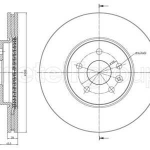 Disc frana OPEL MOKKA / MOKKA X (J13) 1.6 CDTI (_76) diesel 110 cai METELLI 23-1507C