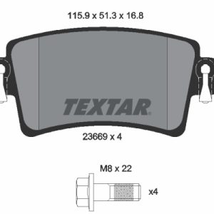 Placute frana OPEL MOVANO A caroserie (X70) 3.0 DTI (FD) diesel 136 cai TEXTAR 2366901