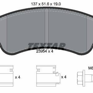 Placute frana OPEL ROCKS-E Electric (9AZ2CA) electric 8 cai TEXTAR 2395401