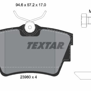Placute frana OPEL VIVARO A platou / sasiu (X83) 2.0 ECOTEC benzina 117 cai TEXTAR 2398001