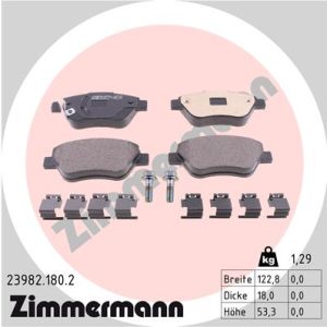 Placute frana OPEL ADAM (M13) 1.0 benzina 90 cai ZIMMERMANN 23982.180.2