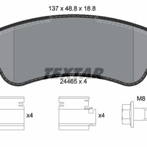 Placute frana OPEL MOVANO C platou / sasiu (U9) 2.2 D diesel 120 cai TEXTAR 2446501