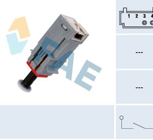 Comutator actionare ambreiaj (Tempomat) OPEL COMBO Tour 1.7 DI 16V diesel 65 cai FAE 24790