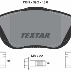 Placute frana OPEL MOKKA 1.2 (76) benzina 101 cai TEXTAR 2488301