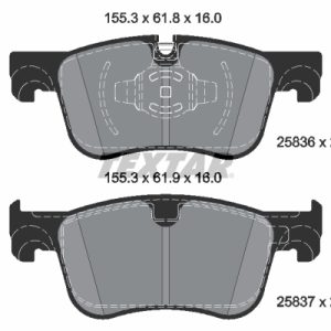 Placute frana OPEL COMBO Autoutilitara/limuzina spatioasa (K9) 1.2 benzina 110 cai TEXTAR 2583605