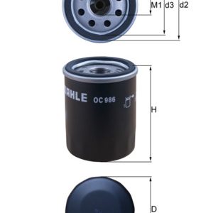 Filtru ulei OPEL COMBO Autoutilitara/limuzina spatioasa (X12) 1.4 (B05) benzina 95 cai MAHLE ORIGINAL OC 986