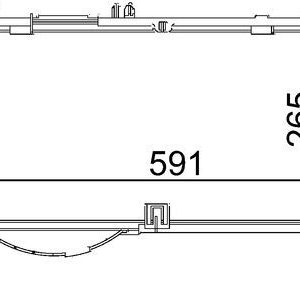 Condensator climatizare OPEL COMBO Tour 1.7 DI 16V diesel 65 cai MAHLE ORIGINAL AC 309 001S
