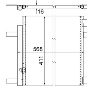 Condensator climatizare OPEL CASCADA (W13) 1.4 (67) benzina 120 cai MAHLE ORIGINAL AC 636 000P