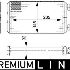 Schimbator caldura incalzire habitaclu OPEL MOVANO A platou / sasiu (X70) 2.5 CDTI (ED, HD, UD0, UD4) diesel 120 cai MAHLE ORIGINAL AH 138 000P