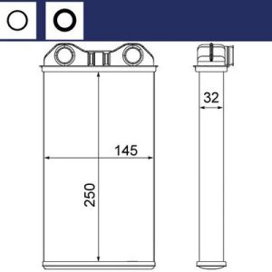 Schimbator caldura incalzire habitaclu OPEL VIVARO A bus (X83) 2.5 CDTI (F7, J7, A07) diesel 146 cai MAHLE ORIGINAL AH 14 000S