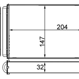 Schimbator caldura incalzire habitaclu OPEL CASCADA (W13) 1.6 (67) benzina 200 cai MAHLE ORIGINAL AH 258 000S