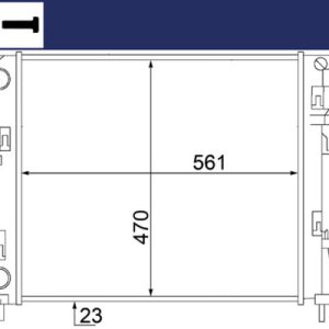 Radiator racire motor OPEL VIVARO A caroserie (X83) 2.0 16V (F7) benzina 120 cai MAHLE ORIGINAL CR 1504 000S
