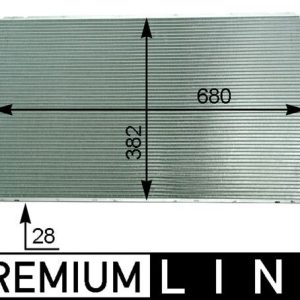 Radiator racire motor OPEL CASCADA (W13) 2.0 CDTI (67) diesel 165 cai MAHLE ORIGINAL CR 2117 000P