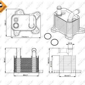 Radiator racire ulei cutie de viteze automata OPEL MOKKA / MOKKA X (J13) 1.7 CDTI (_76) diesel 131 cai NRF 31342