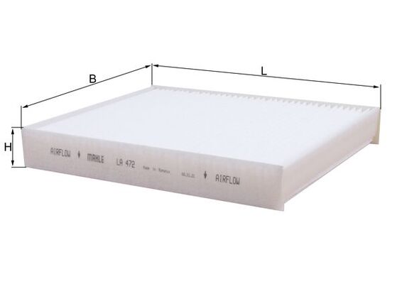 Filtru polen OPEL COMBO Autoutilitara/limuzina spatioasa (X12) 1.6 CDTI (B05) diesel 120 cai MAHLE ORIGINAL LA 472