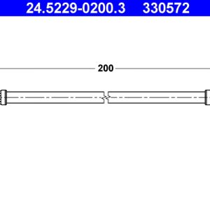 Furtun frana OPEL VIVARO A bus (X83) 1.9 DTI (F7, J7, A07) diesel 101 cai ATE 24.5229-0200.3