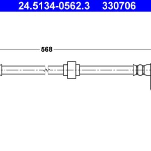 Furtun frana OPEL MOVANO A bus (X70) 2.5 D (JD) diesel 80 cai ATE 24.5134-0562.3