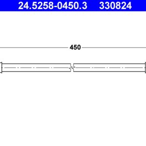 Furtun frana OPEL MOVANO A platou / sasiu (X70) 2.5 CDTI (ED, HD, UD0, UD4) diesel 146 cai ATE 24.5258-0450.3