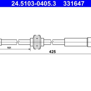 Furtun frana OPEL ADAM (M13) 1.4 benzina 87 cai ATE 24.5103-0405.3