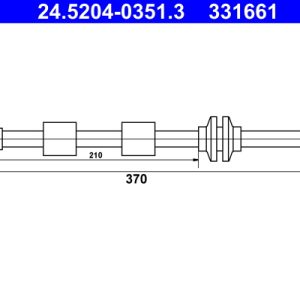 Furtun frana OPEL ADAM (M13) 1.4 S benzina 150 cai ATE 24.5204-0351.3
