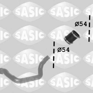Furtun aer supraalimentare OPEL MOVANO B platou / sasiu (X62) 2.3 CDTI FWD (EV, HV, UV) diesel 125 cai SASIC 3334053