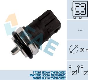 Senzor temperatura lichid de racire OPEL VIVARO A platou / sasiu (X83) 2.5 DTi diesel 135 cai FAE 33810