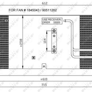 Condensator climatizare OPEL COMBO Autoutilitara/limuzina spatioasa (71_) 1.2 benzina 45 cai NRF 35218