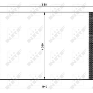 Condensator climatizare OPEL VIVARO A caroserie (X83) 2.5 DTI (F7) diesel 135 cai NRF 35505