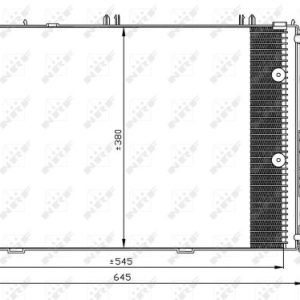 Condensator climatizare OPEL COMBO Autoutilitara/limuzina spatioasa 1.6 CNG 16V Benzina/Gaz metan (GNC) 94 cai NRF 35530