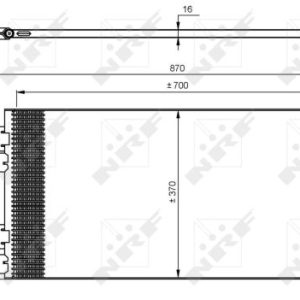 Condensator climatizare OPEL MOVANO C platou / sasiu (U9) 2.2 D diesel 140 cai NRF 35895