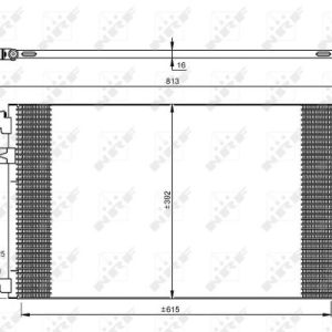 Condensator climatizare OPEL CASCADA (W13) 1.6 (67) benzina 136 cai NRF 35919