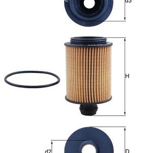 Filtru ulei OPEL CASCADA (W13) 2.0 CDTI (67) diesel 194 cai MAHLE ORIGINAL OX 559D