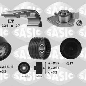 Set pompa apa + curea dintata OPEL VIVARO A platou / sasiu (X83) 2.0 16V benzina 120 cai SASIC 3904031