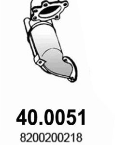 Catalizator OPEL VIVARO A caroserie (X83) 1.9 DTI (F7) diesel 101 cai ASSO 40.0051