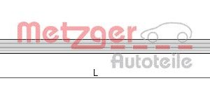 Furtun frana OPEL MOVANO A bus (X70) 2.8 DTI (JD) diesel 114 cai METZGER 4110210