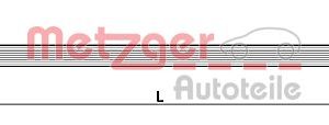 Furtun frana OPEL MOVANO A caroserie (X70) 2.5 CDTI (FD) diesel 120 cai METZGER 4110263